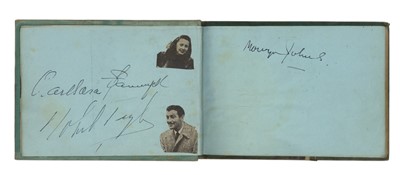 Lot 52 - Autograph Album.- Vintage Actors & Entertainers