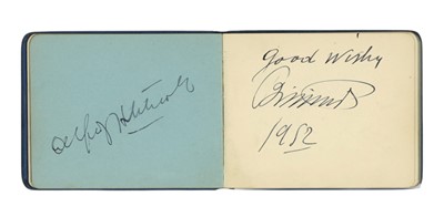 Lot 37 - Autograph Album.- Incl. Alfred Hitchcock