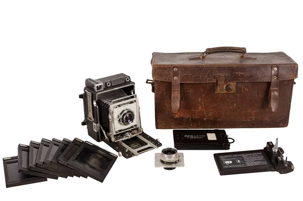 CHAMBRE PHOTOGRAPHIQUE 4x5 GRAFLEX CROWN GRAPHIC SPECIAL AVEC OBJECTIF - Photo, audio & vidéo