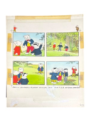 Lot 180 - Bestall. Rupert the Bear, cell original art. 1971