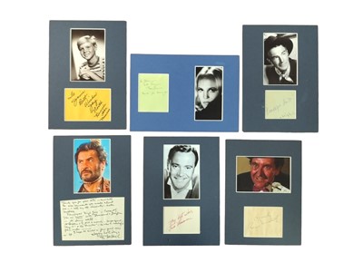 Lot 68 - Autograph Collection.- Actors, Entertainers & Musicians