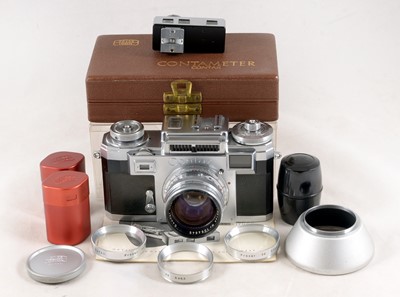 Lot 155 - Contax IIIa & Contameter.