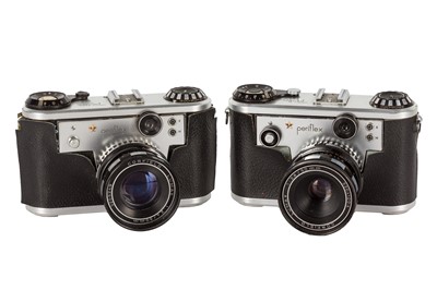 Lot 172 - A Pair Corfield Periflex Gold Star Cameras