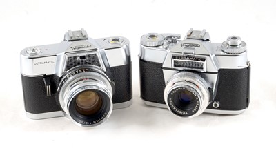 Lot 188 - Voigtlander Bessamatic & Ultramatic SLR Cameras.