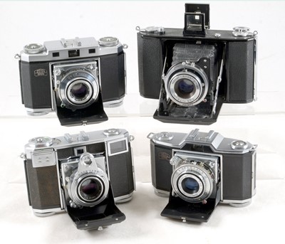 Lot 205 - Four Folding Zeiss Ikon 35mm Cameras