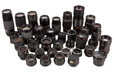 Lot 209 - A Selection of Mixed 35mm SLR Lenses