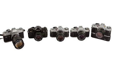 Lot 132 - A Good Selection of Canon SLR Cameras