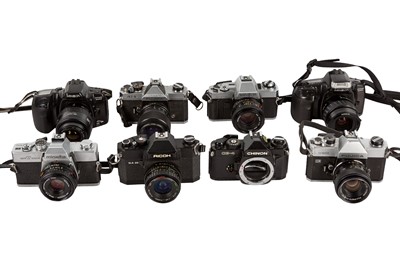 Lot 184 - A Selection of Mixed 35mm SLR Cameras