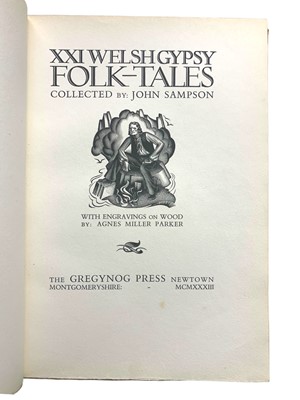 Lot 174 - Gregynog Press, XXI Welsh Gypsy Folk-Tales, 1933