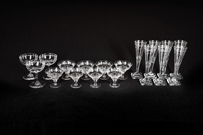 Lot 335 - A GROUP OF EARLY 19TH CENTURY AND LATER ETCHED GLASSES