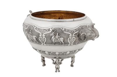Lot 110 - An early 20th century Anglo – Indian unmarked silver bowl, Bangalore circa 1910
