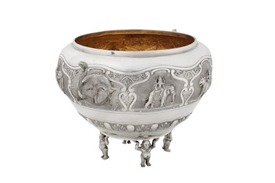 Lot 110 - An early 20th century Anglo – Indian unmarked silver bowl, Bangalore circa 1910