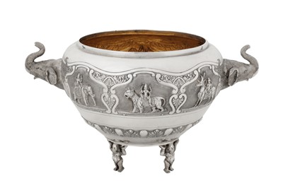 Lot An early 20th century Anglo – Indian unmarked silver bowl, Bangalore circa 1910