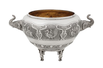 Lot 110 - An early 20th century Anglo – Indian unmarked silver bowl, Bangalore circa 1910