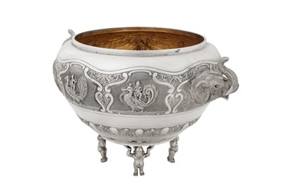 Lot 110 - An early 20th century Anglo – Indian unmarked silver bowl, Bangalore circa 1910