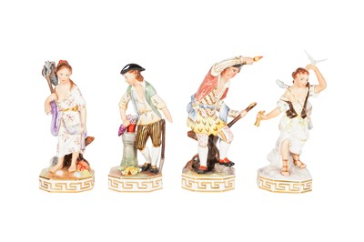 Lot 147 - A SET OF FOUR ROYAL CROWN DERBY FOUR ELEMENTS FIGURES, 20TH CENTURY