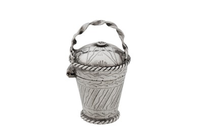 Lot 312 - A late 18th century Maltese silver scent flask (balsamina), circa 1790