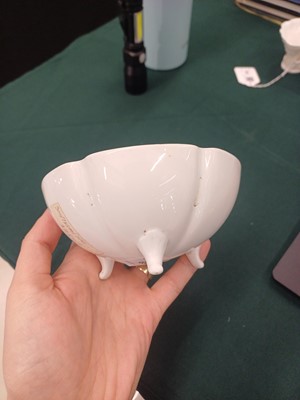 Lot 440 - A Chinese Dehua libation cup and a blanc-de-chine bowl, Kangxi period and later