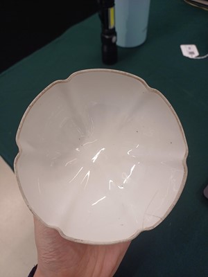 Lot 440 - A Chinese Dehua libation cup and a blanc-de-chine bowl, Kangxi period and later