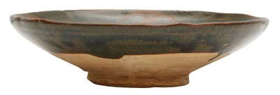 Lot 730 - A CHINESE HENAN RUSSET-SPLASHED DISH