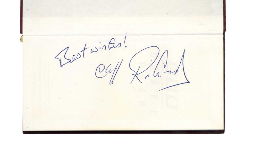 Lot 72 - Autograph Collection.- Incl. Cliff Richard