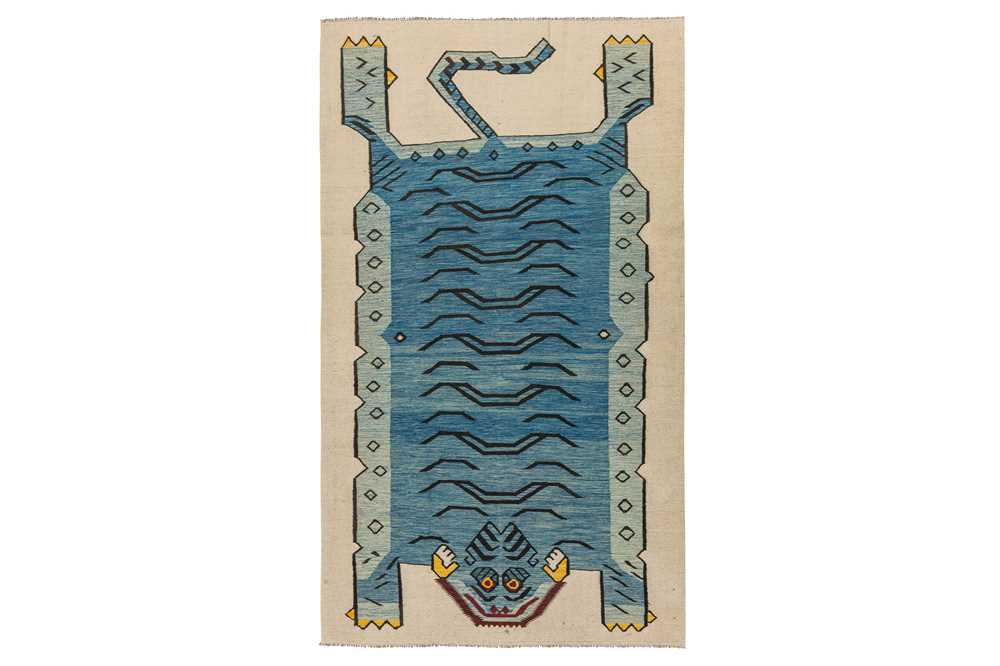 Lot 22 - A TIGER DESIGN NEPALESE KILIM