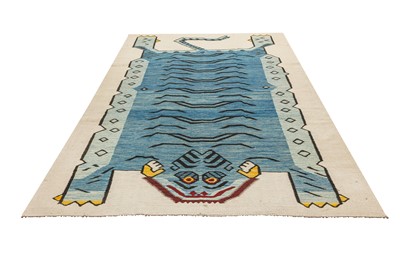 Lot 22 - A TIGER DESIGN NEPALESE KILIM