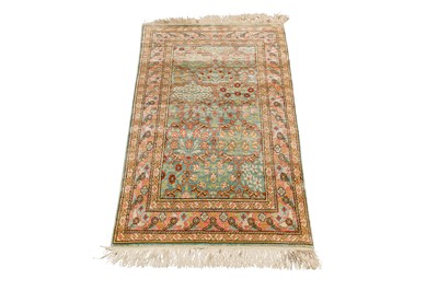 Lot 26 - A VERY FINE SILK KEYSERI RUG, TURKEY