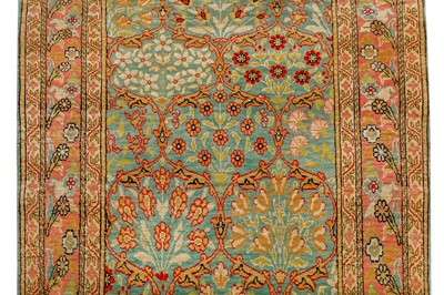 Lot 26 - A VERY FINE SILK KEYSERI RUG, TURKEY