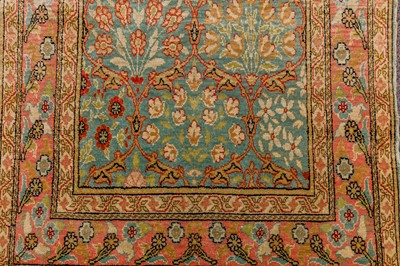 Lot 26 - A VERY FINE SILK KEYSERI RUG, TURKEY