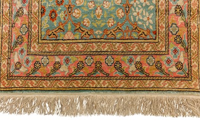 Lot 26 - A VERY FINE SILK KEYSERI RUG, TURKEY
