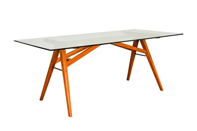 Lot 387 - A WEST ELM 'JENSEN' DINING TABLE