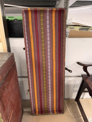 Lot 852 - A LARGE TIBETAN PAINTED WOOD 'DRAGON' CHEST