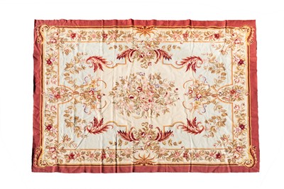 Lot 450 - A FINE CHINESE NEEDLEPOINT CARPET OF STYLISED AUBUSSON DESIGN