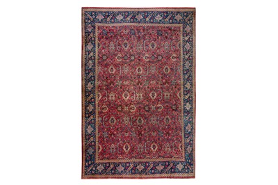 Lot 80 - A FINE LARGE INDO-TABRIZ CARPET