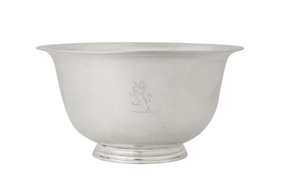 Lot 468 - A George III Irish sterling silver christening bowl, Dublin circa 1760 by W.?, probably William Townsend (active 1726-75)