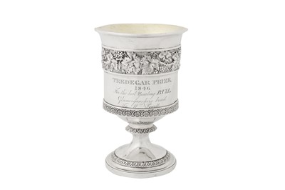 Lot 428 - Welsh agricultural interest – A George III sterling silver goblet, London 1814 by Rebecca Emes and Edward Barnard