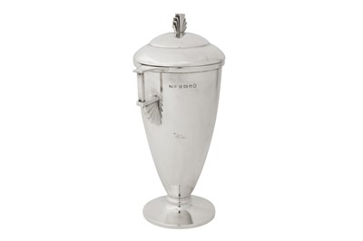 Lot 74 - Indian Royal interest – A George V Art Deco sterling silver trophy, Birmingham 1935 by Joseph Gloster Ltd