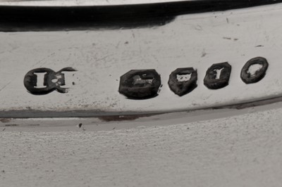 Lot 403 - A Victorian sterling silver mounted glass pail or bucket, London 1864 by John Wilmin Figg