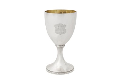 Lot 419 - Corpus Christi College interest – A George IV sterling silver wine goblet, London 1822 by Thomas Johnson