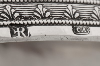 Lot 278 - A pair of early 19th century Austrian 13 loth (812 standard) silver candlesticks, Vienna probably 1805 by Paul Mayerhofer (active 1785-1811)