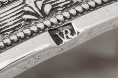 Lot 278 - A pair of early 19th century Austrian 13 loth (812 standard) silver candlesticks, Vienna probably 1805 by Paul Mayerhofer (active 1785-1811)