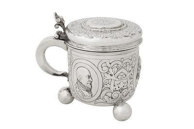 Lot 297 - A late 18th century Danish silver peg tankard, Copenhagen circa 1790 by Sivert Thorstensson (active 1742-92)