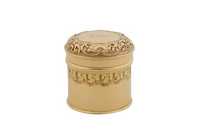 Lot 20 - A George IV sterling silver gilt vanity case box, London 1820 by Paul Storr (1771-1844, first reg. 12th Jan 1793)