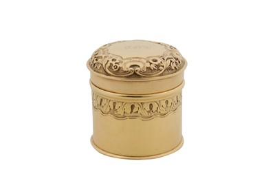 Lot 21 - A George IV sterling silver gilt vanity case box, London 1820 by Paul Storr (1771-1844, first reg. 12th Jan 1793)