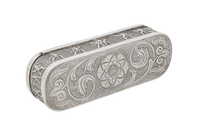 Lot 152 - An early to mid - 20th century Ceylonese (Sri Lankan) silver box, Kandy circa 1920 – 40 by Kandyan Arts Association