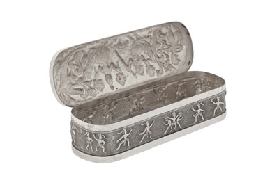 Lot 152 - An early to mid - 20th century Ceylonese (Sri Lankan) silver box, Kandy circa 1920 – 40 by Kandyan Arts Association