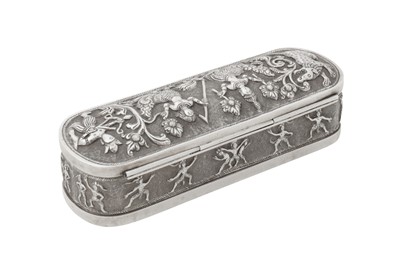 Lot 152 - An early to mid - 20th century Ceylonese (Sri Lankan) silver box, Kandy circa 1920 – 40 by Kandyan Arts Association