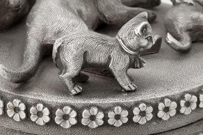 Lot 124 - An unusual and rare late 19th century Anglo – Indian unmarked silver betel box, Madras circa 1880