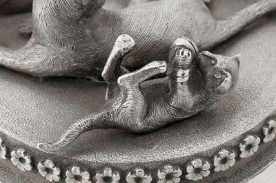 Lot 124 - An unusual and rare late 19th century Anglo – Indian unmarked silver betel box, Madras circa 1880